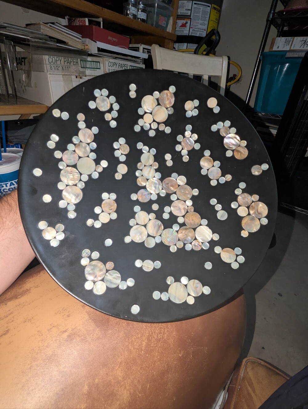 Vintage East Asian Home Decor Lot - 3 Piece Collection (Mother of Pearl, Dragonw